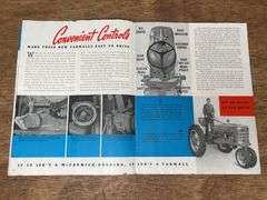 (2) Farmall Tractor Sales Literature