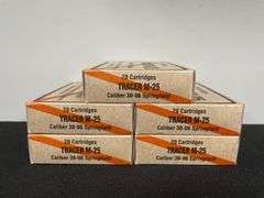 (5)-Boxes of 20 Each (100 Rounds) Tracer M-25 Caliber 30.06 Springfield
