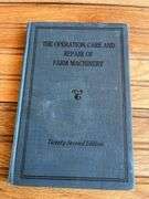 (4) John Deere Operation, Care, + Repair of Farm Machinery Books