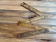 (3) Wooden Folding Rulers