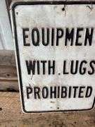 Equipment With Lugs Prohibited