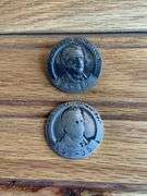 (2) John Deere Tractor Co. Employee Badges