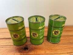 (3) 1937 John Deere Centennial Coin Banks