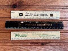 (4) John Deere Rulers