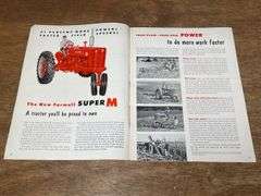 (2) IH Farmall Super M Tractor Sales Literature