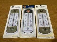 (4) US Flag + Thermometers