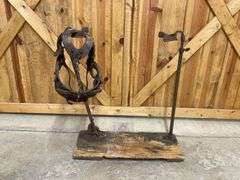 (2) Bull Blinder + Grain Sack Holder