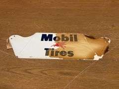NOS -  Mobil Pegasus Gas Station Tire Display Rack