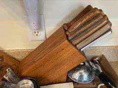 Assorted Utensils and Knife Block