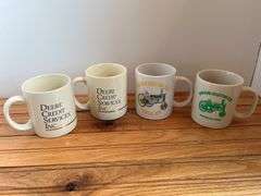 (4) John Deere Mugs
