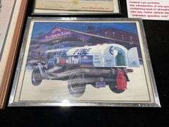 Framed Gas and Oil Literature