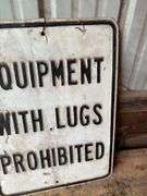 Equipment With Lugs Prohibited