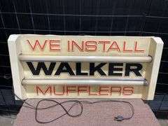 Walker Mufflers Lighted Sign