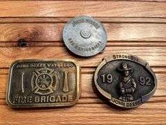 (3) John Deere Belt Buckles