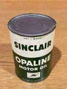 (4) NOS Sinclair Opaline Motor Oil Cans