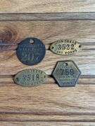 (4) John Deere Harvester Works Tags