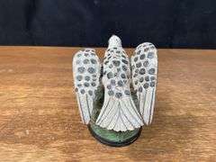 Feeding Time Bird Cast Iron Bank