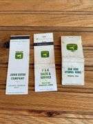 (3) John Deere Matchbook Covers