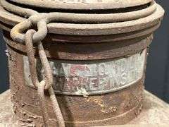 (2) Vintage Gas or Oil Cans and Large Funnel