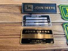 (5) John Deere Tags + License Plates