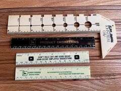 (4) John Deere Rulers + Bolt Gauge
