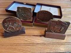 (4) John Deere Calendar Medallions