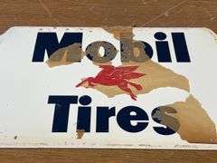 NOS -  Mobil Pegasus Gas Station Tire Display Rack