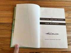 (4) John Deere Operation, Care, + Repair of Farm Machinery Books