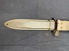 Chromed US Blade Marked Utica M3 Trench Knife w/M8 Scabbard