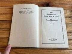 (3) John Deere Operation, Care, + Repair of Farm Machinery Books