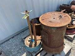 Pair of Visible Gas Pump Bases