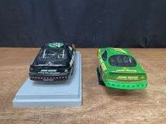 (2) 1/18 John Deere NASCAR
