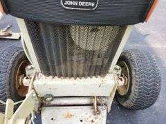 1969 John Deere 110 Patio Orange w/ Mower Deck & Front Blade