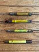 (4) John Deere Bullet Pencils