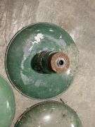 (4) Industrial green porcelain station lights