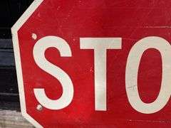 (2) Stop + 35 MPH Signs