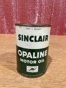 (3) NOS Sinclair Opaline Motor Oil Cans