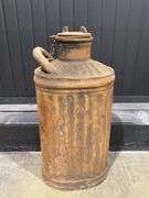 (2) Vintage Gas or Oil Cans and Large Funnel