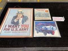 Framed Gas and Oil Literature