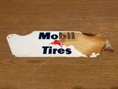 NOS -  Mobil Pegasus Gas Station Tire Display Rack