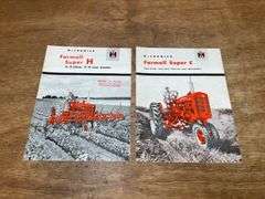 (2) IH Farmall Super C + Super H Sales Literature