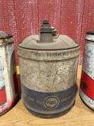 Texaco and Pure Oil Motor Oil Cans