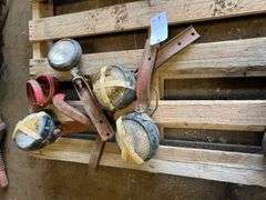 (4) Massey Harris Tractor Headlights and Parts