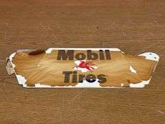 NOS -  Mobil Pegasus Gas Station Tire Display Rack