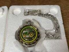 John Deere Waterloo Boy Pocket Watch NIB Franklin Mint