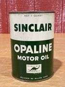 (3) NOS Sinclair Opaline Motor Oil Cans