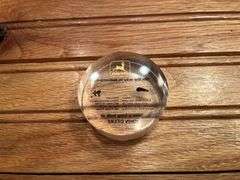 (3) John Deere Paperweights
