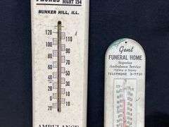 (2) Funeral Home Thermometers