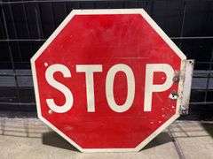 (2) Stop + 35 MPH Signs