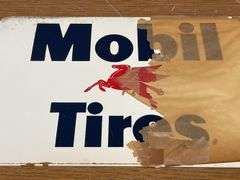 NOS -  Mobil Pegasus Gas Station Tire Display Rack